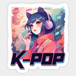 K-Pop Music Album Cover - Anime Shirt Sticker